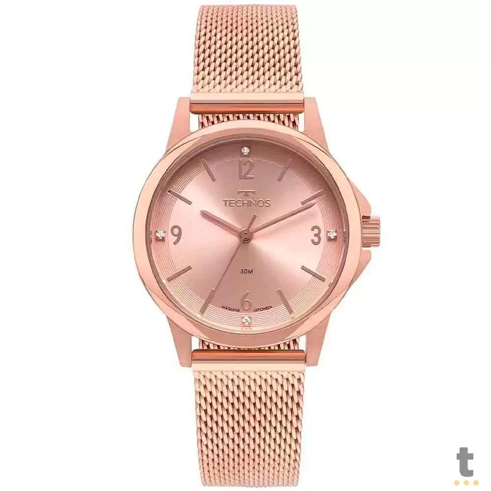 Relógio de Pulso Technos Boutique em Aço Rose - 2035MVF/1J Truedata